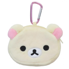 Japan San-X Mascot Mini Pouch with Carabiner - Korilakkuma : Face