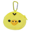 Japan San-X Mascot Mini Pouch with Carabiner - Kiiroitori : Face - 1