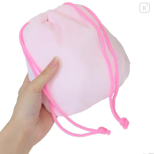 Japan Monchhichi Mascot Drawstring Pouch - Monchhichi-chan - 2