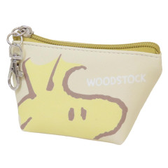 Japan Peanuts Triangular Mini Pouch - Woodstock : Face Pale Yellow