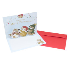 Japan Mofusand 3D Greeting Card - Christmas Snow