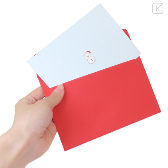 Japan Mofusand 3D Greeting Card - Cat Christmas Snow - 3