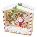 Japan Mofusand 3D Greeting Card - Cat Christmas Gingerbread House - 4