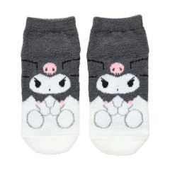 Japan Sanrio Original Fluffy Socks - Kuromi : Peek Out