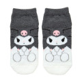 Japan Sanrio Original Fluffy Socks - Kuromi : Peek Out - 1
