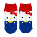 Japan Sanrio Original Fluffy Socks - Hello Kitty : Peek Out - 1