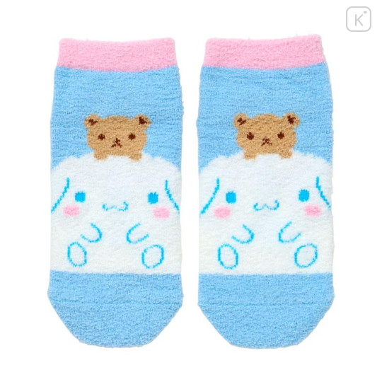 Japan Sanrio Original Fluffy Socks - Cinnamoroll : Peek Out - 1
