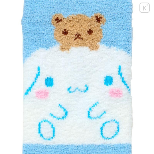 Japan Sanrio Original Fluffy Socks - Cinnamoroll : Peek Out - 2