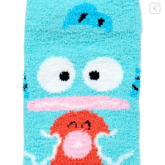 Japan Sanrio Original Fluffy Socks - Hangyodon : Peek Out - 2