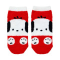 Japan Sanrio Original Fluffy Socks - Pochacco : Peek Out - 1
