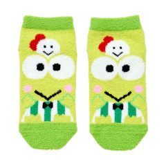 Japan Sanrio Original Fluffy Socks - Keroppi : Peek Out