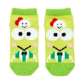 Japan Sanrio Original Fluffy Socks - Keroppi : Peek Out - 1