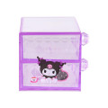 Japan Sanrio Original Stacking Chest Drawer - Kuromi : Relaxing - 3