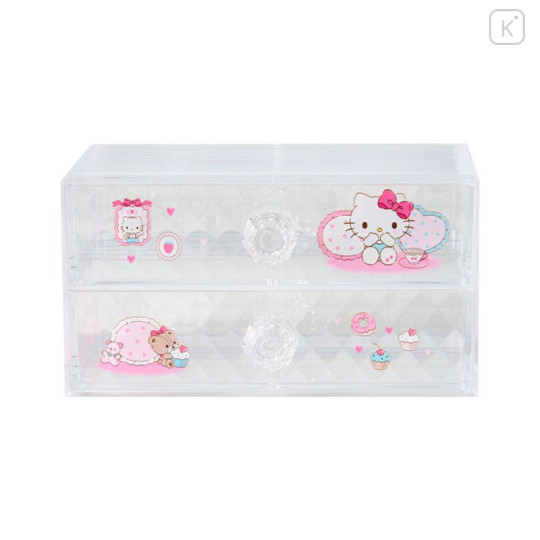 Japan Sanrio Original Stacking Chest Drawer - Hello Kitty : Relaxing - 1