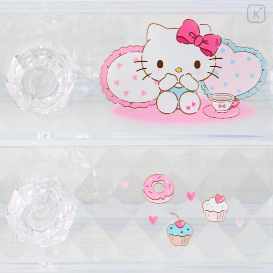 Japan Sanrio Original Stacking Chest Drawer - Hello Kitty : Relaxing - 4