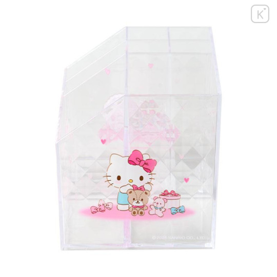 Japan Sanrio Original Cosmetic Desk Organizer - Hello Kitty : Relaxing - 2