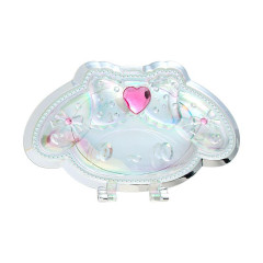 Japan Sanrio Original Folding Stand Mirror - My Melody : Face Aurora Hologram Sliver