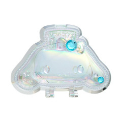 Japan Sanrio Original Folding Stand Mirror - Cinnamoroll : Face Aurora Hologram Sliver