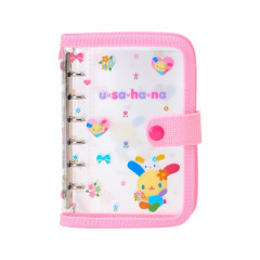 Japan Sanrio 6 Hole Sticker Binder - Usahana : Pink