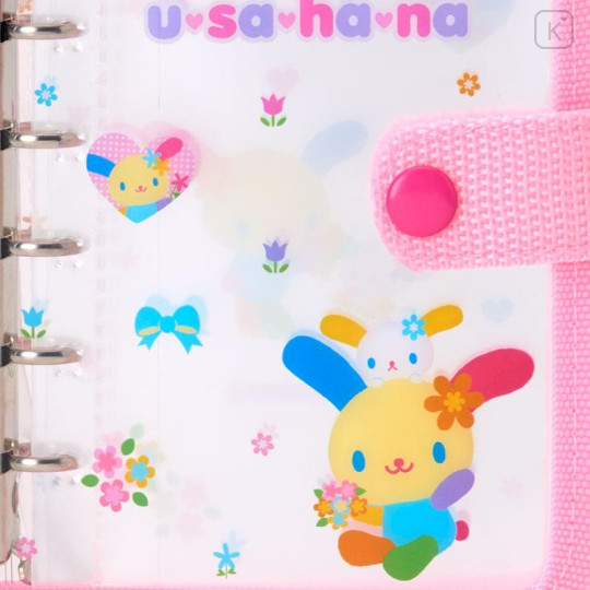 Japan Sanrio 6 Hole Sticker Binder - Usahana : Pink - 4