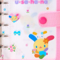 Japan Sanrio 6 Hole Sticker Binder - Usahana : Pink - 4