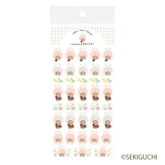 Japan Monchhichi Clear Seal Sheet - Rabbit