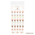 Japan Monchhichi Clear Seal Sheet - Rabbit - 1