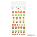 Japan Monchhichi Clear Seal Sheet - Apple - 1