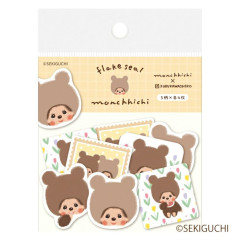 Japan Monchhichi Washi Flake Seal - Bear