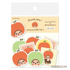 Japan Monchhichi Washi Flake Seal - Apple