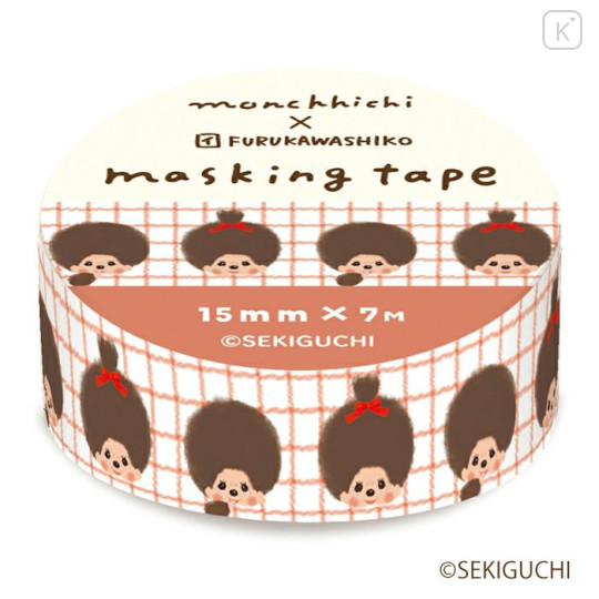 Japan Monchhichi Washi Masking Tape - Twin - 1