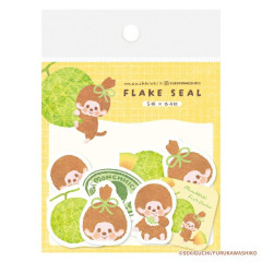 Japan Monchhichi Washi Flake Seal - Melon