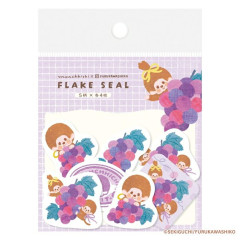 Japan Monchhichi Washi Flake Seal - Grape