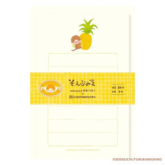 Japan Monchhichi Mini Letter Set - Pineapple