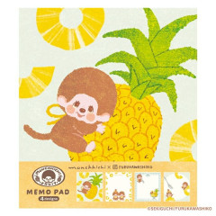 Japan Monchhichi Memo Pad - Pineapple