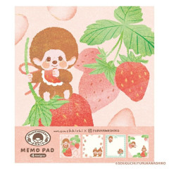 Japan Monchhichi Memo Pad - Strawberry