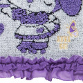 Japan Sanrio × Anna Sui Mini Towel Jacquard Handkerchief - My Melody 50th & Kuromi 20th Anniversary Ruffle Purple - 3