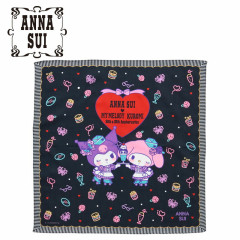 Japan Sanrio × Anna Sui Bento Lunch Cloth - My Melody 50th & Kuromi 20th Anniversary Diner Neon
