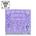 Japan Sanrio × Anna Sui Mini Towel Jacquard Handkerchief - My Melody 50th & Kuromi 20th Anniversary Purple - 1