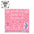 Japan Sanrio × Anna Sui Mini Towel Jacquard Handkerchief - My Melody 50th & Kuromi 20th Anniversary Pink - 1
