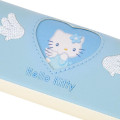 Japan Sanrio Glasses Case with Cloth - Hello Kitty : Sky Blue Sparkling Angel - 5