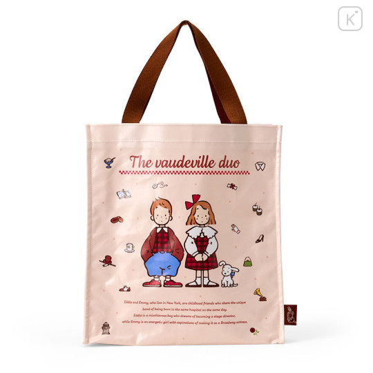 Japan Sanrio Original Tote Bag - The Vaudeville Duo : Couple Lookbook Light Brown - 1