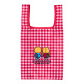 Japan Sanrio Original Eco Bag - Patty & Jimmy : Couple Lookbook Red Check - 2