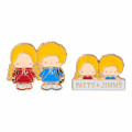Japan Sanrio Original Tiny Pin Badge - Patty & Jimmy : Couple Lookbook - 1