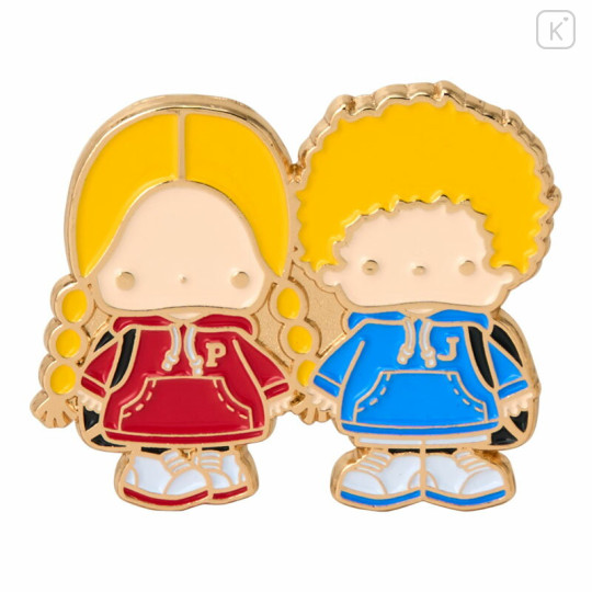 Japan Sanrio Original Tiny Pin Badge - Patty & Jimmy : Couple Lookbook - 3