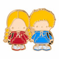 Japan Sanrio Original Tiny Pin Badge - Patty & Jimmy : Couple Lookbook - 3