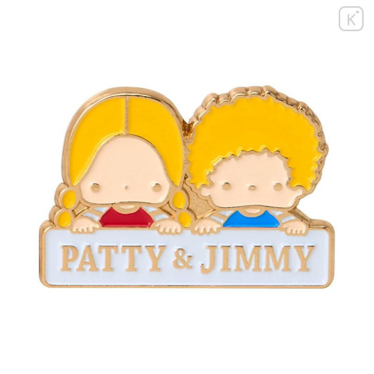 Japan Sanrio Original Tiny Pin Badge - Patty & Jimmy : Couple Lookbook - 4