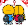 Japan Sanrio Original Acrylic Keychain - Patty & Jimmy : Couple Lookbook Red Check - 4