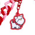 Japan Sanrio Original Acrylic Keychain - Patty & Jimmy : Couple Lookbook Red Check - 5