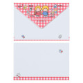 Japan Sanrio Original Letter Set with Case - Patty & Jimmy : Couple Lookbook Pink Check - 4